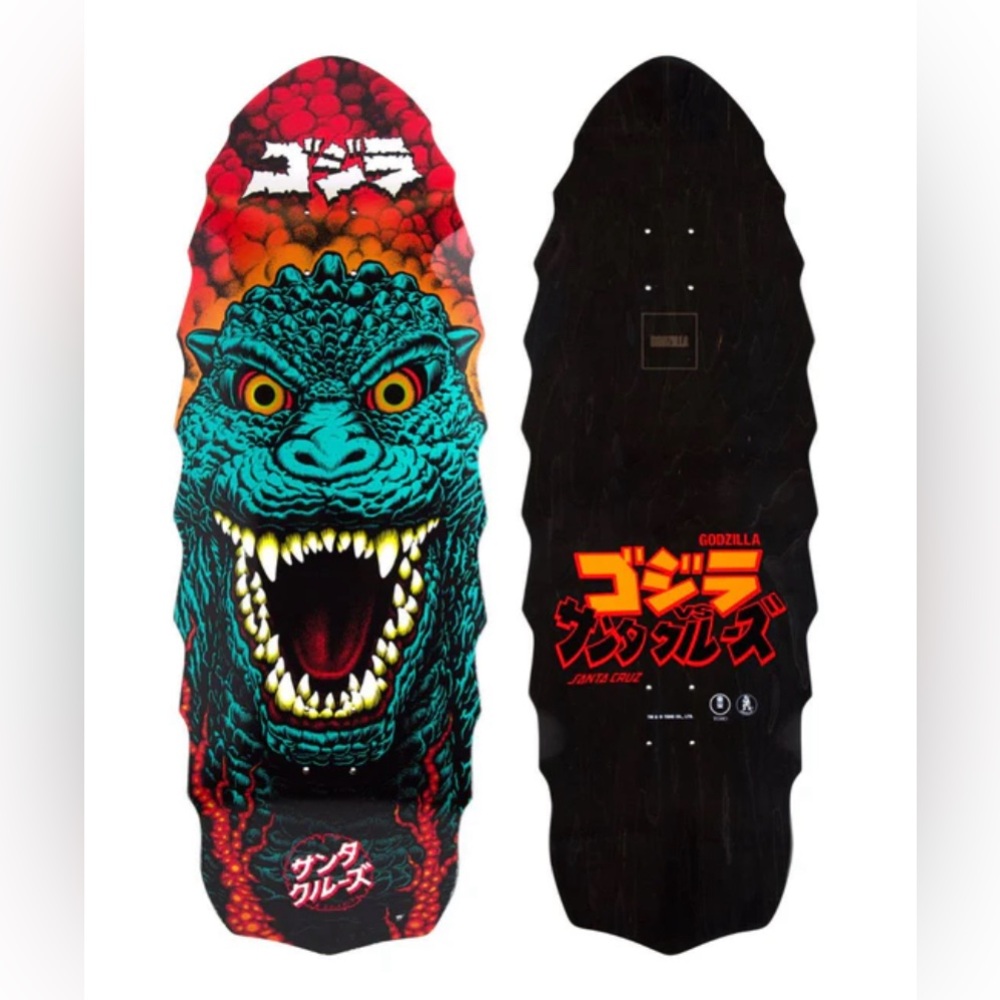 EXTREMELY RARE - Santa Cruz Godzilla Destroyer Skateboard Deck 11 x 32- IN HAND